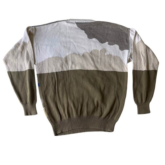 Vintage Nautica Coast Fisherman Crew Deep Sea Swordfish Jacquard Knit Sweater - Picture 3 of 7